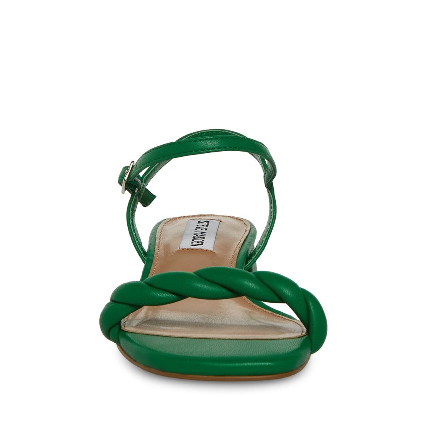 Green Steve Madden Magnetic Women's Heels Sandals | PH 2065KIE